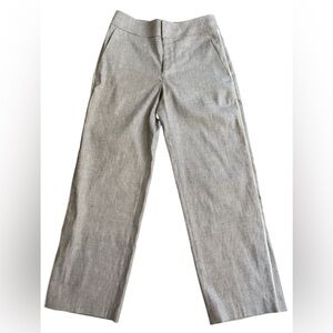 Club Monaco Chambray Cropped Pant with Piping Detail